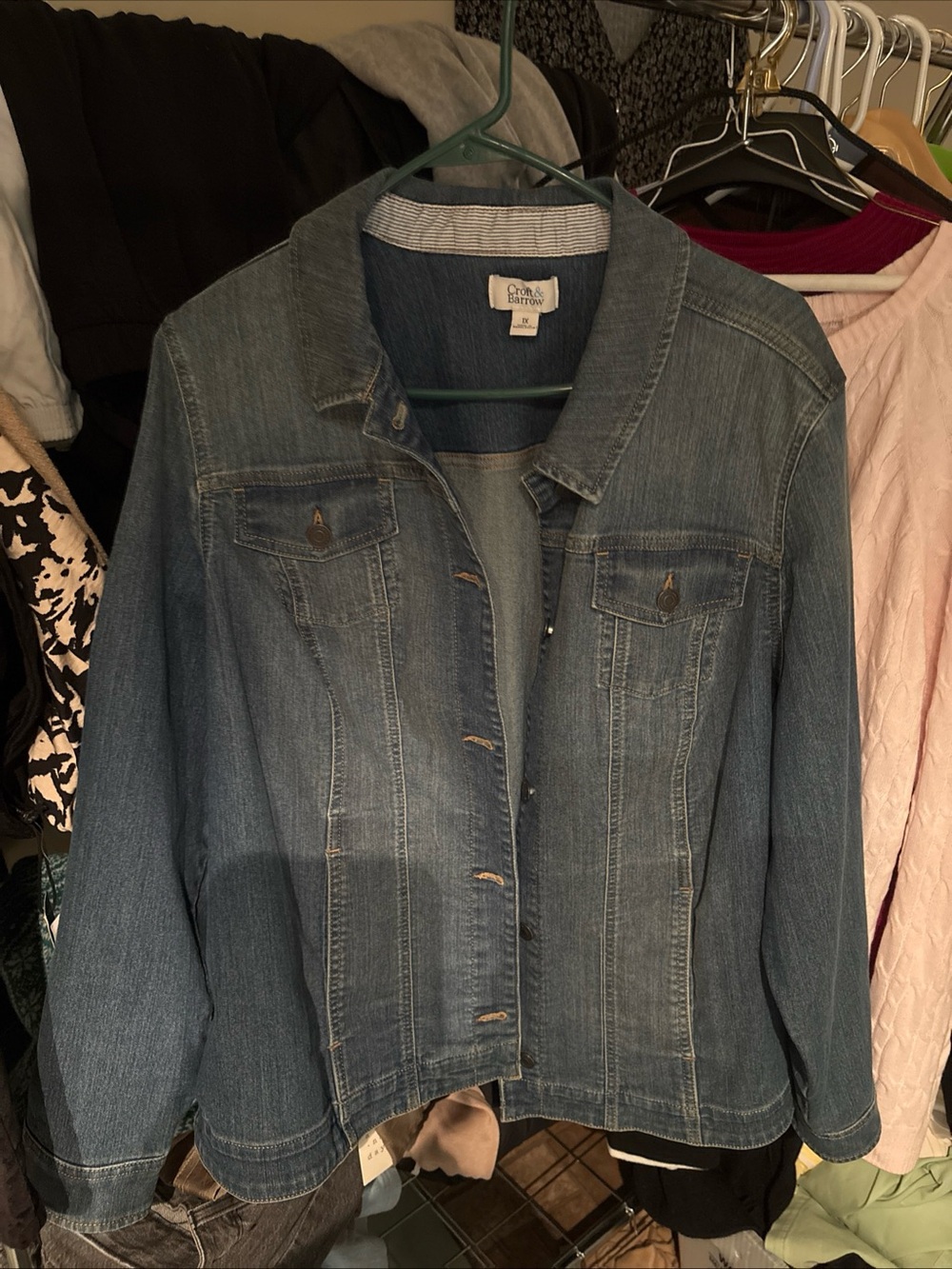 croft & barrow Light Blue Denim Jacket